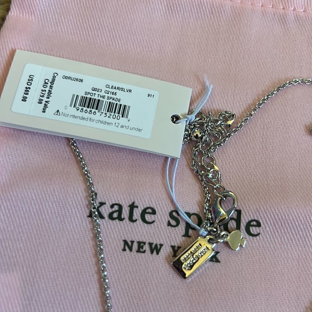 KATE SPADE Spot The Spade Pave Charm Pendant B1 - Picture 6 of 6